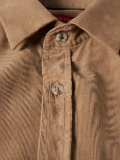 Camisa de bombazine em algodão