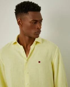 Camisa de linho slim fit