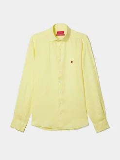 Camisa de linho slim fit