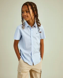 Camisa de manga curta em algodão