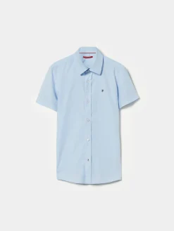 Camisa de manga curta em algodão