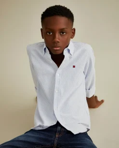 Camisa de riscas 100% algodão