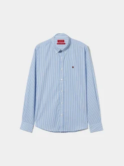 Camisa de riscas slim fit