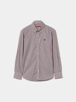 Camisa de riscas slim fit