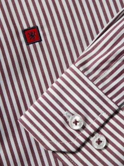 Camisa de riscas slim fit