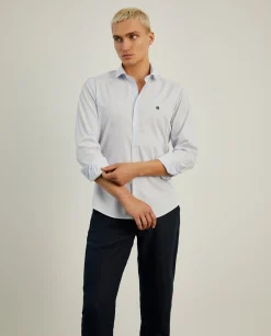 Camisa de riscas slim fit