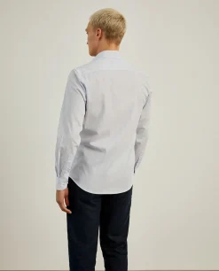 Camisa de riscas slim fit