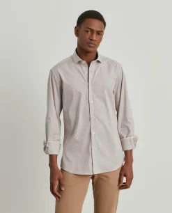 Camisa de riscas slim fit