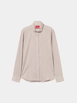 Camisa de riscas slim fit