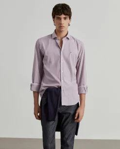 Camisa de riscas slim fit