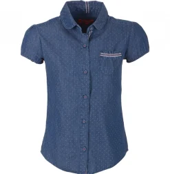 Camisa Denim com Bolso