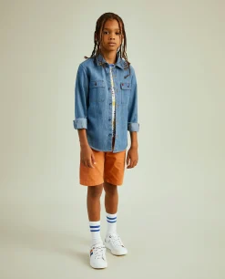 Camisa denim manga comprida