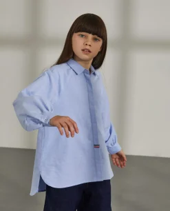 Camisa detalhe fita de riscas