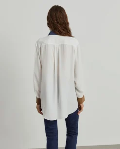 Camisa fluida tricolor