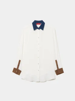 Camisa fluida tricolor