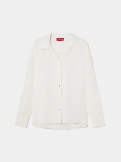 Camisa manga comprida com linho