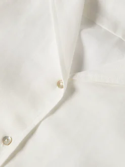 Camisa manga comprida com linho