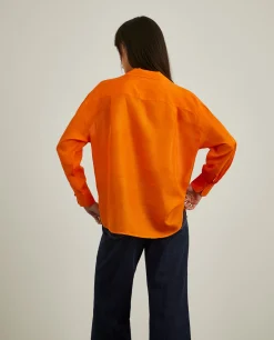 Camisa manga comprida com linho