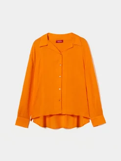 Camisa manga comprida com linho