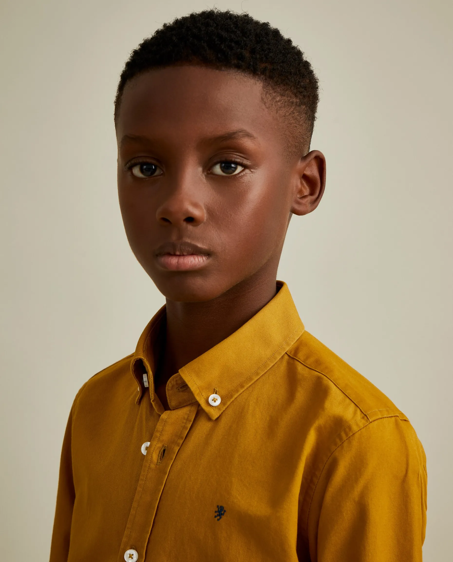 Camisa manga comprida em algodão