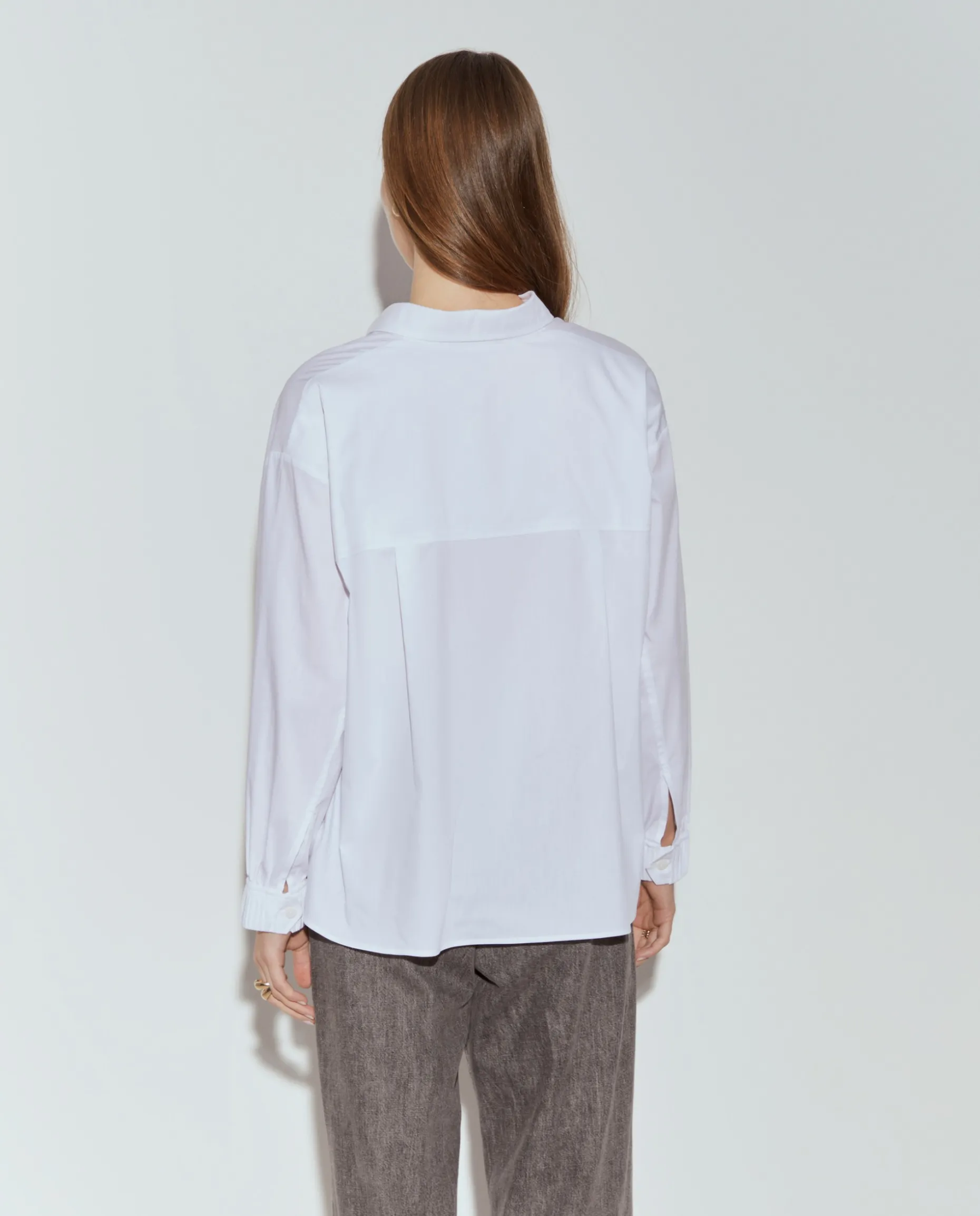 Camisa oversize em popeline