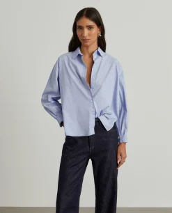 Camisa oversize em popeline