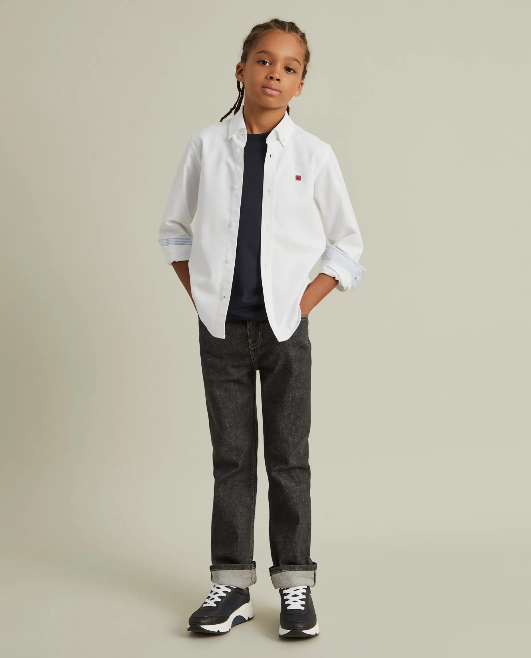 Camisa oxford em algodão