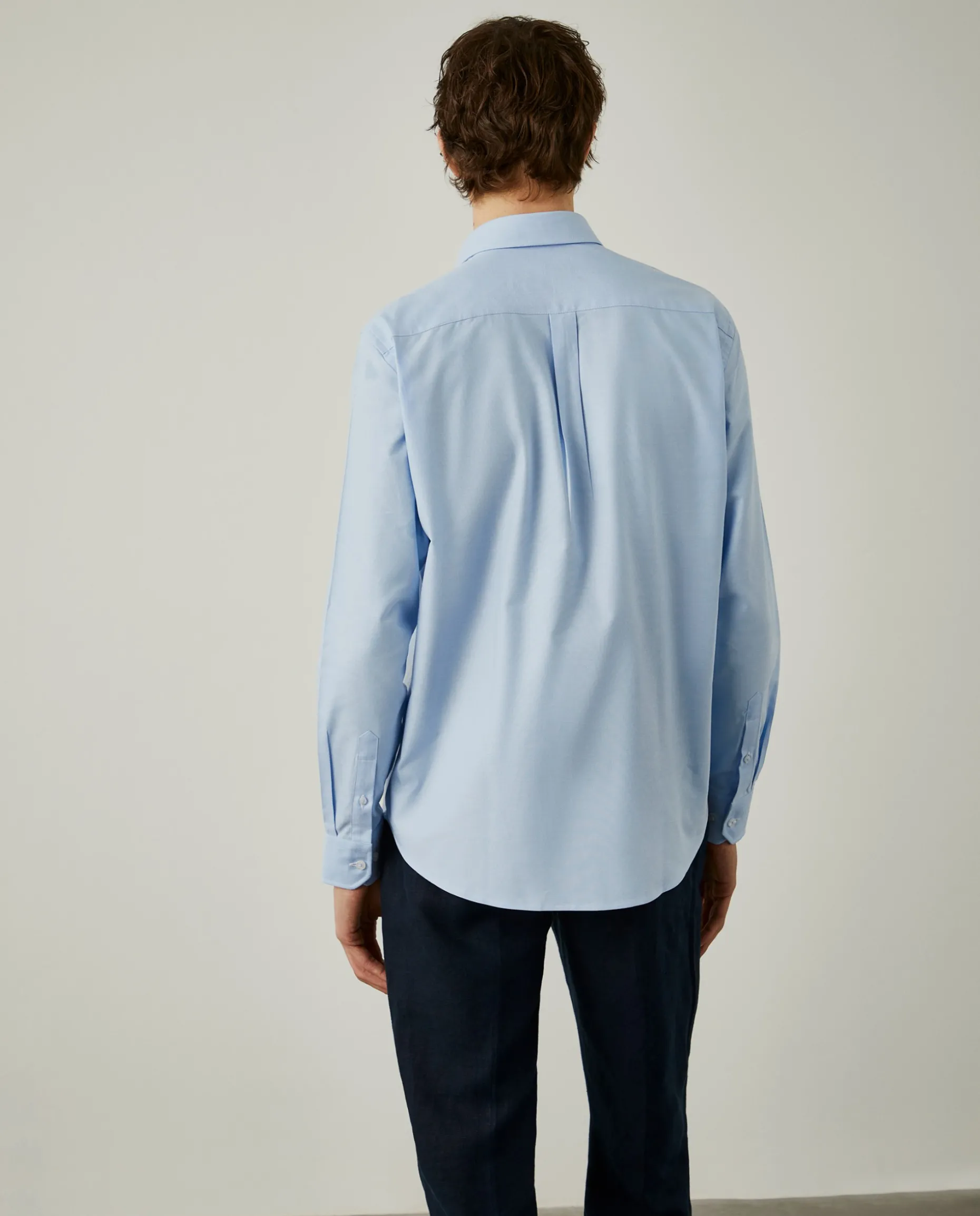 Camisa oxford lisa regular fit