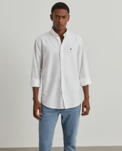 Camisa oxford regular fit de algodão
