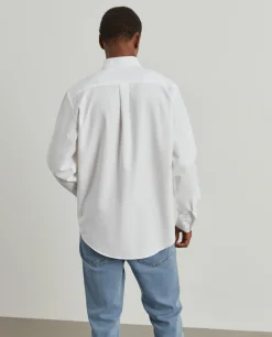 Camisa oxford regular fit de algodão