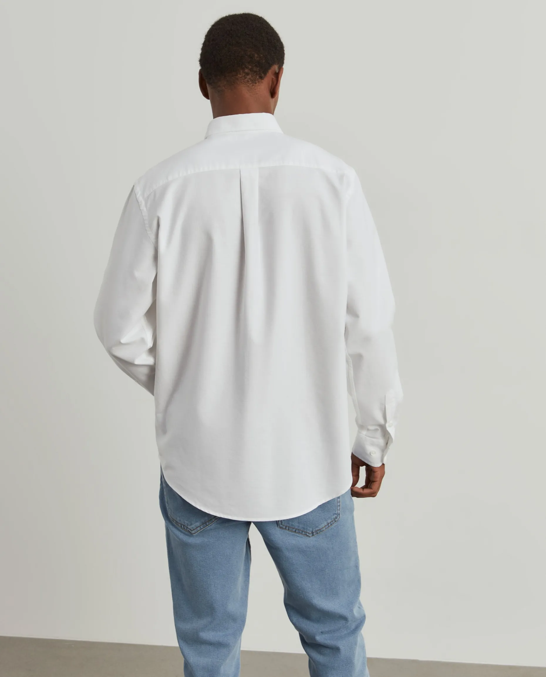 Camisa oxford regular fit de algodão