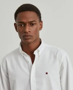 Camisa oxford regular fit de algodão