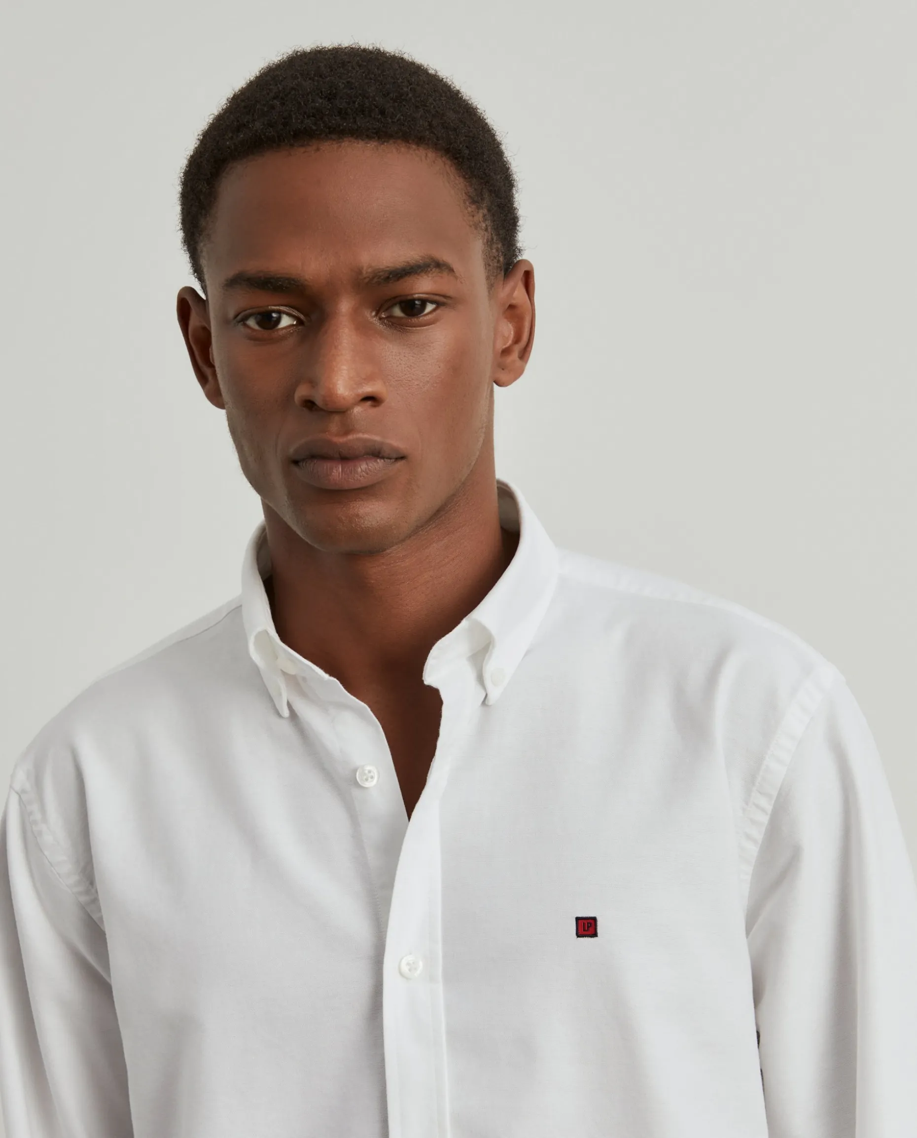 Camisa oxford regular fit de algodão