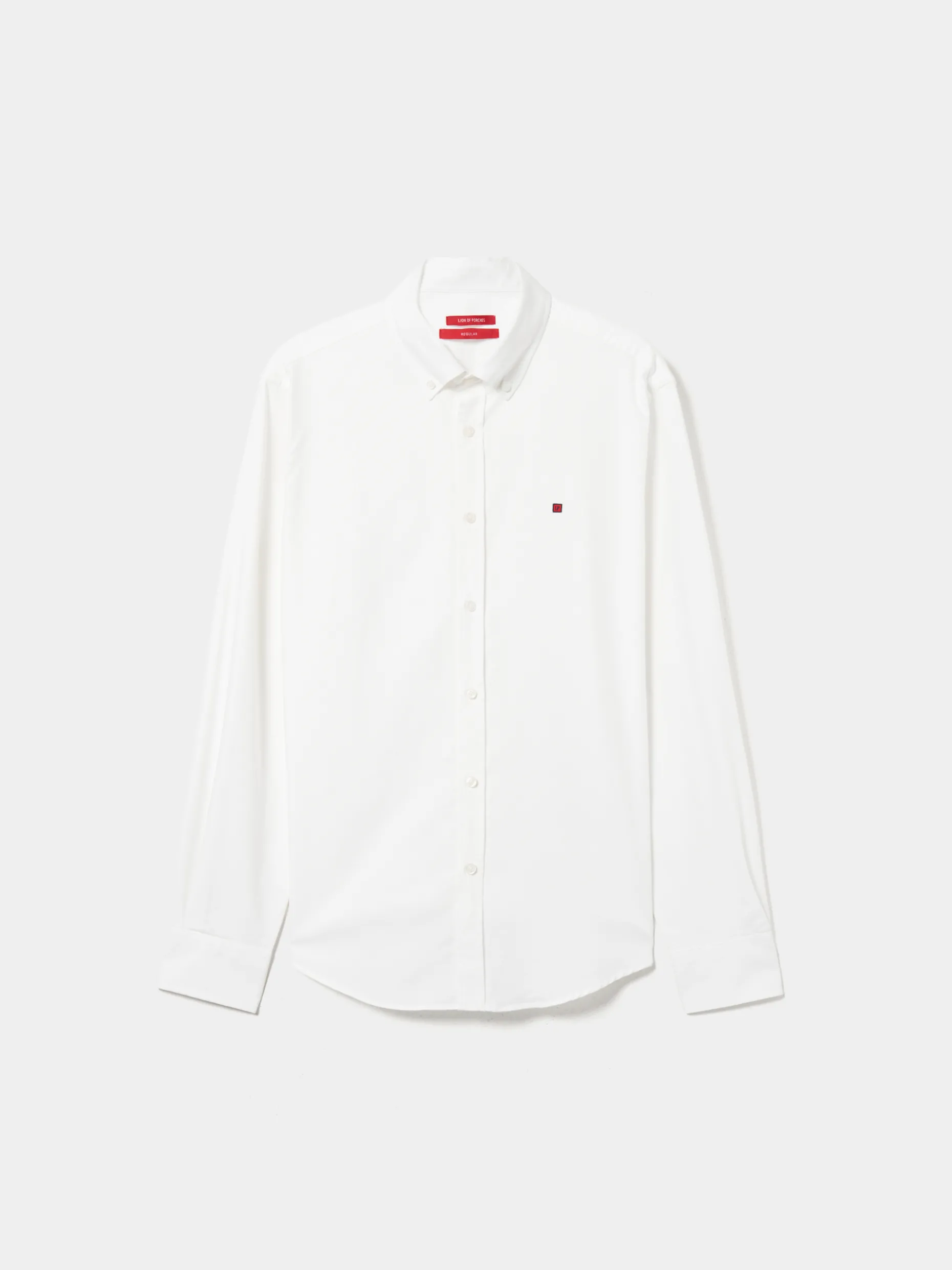 Camisa oxford regular fit de algodão