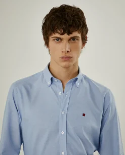Camisa oxford slim fit