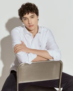 Camisa oxford slim fit