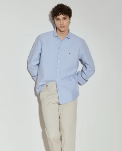Camisa oxford slim fit