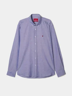 Camisa oxforf lisa regular fit