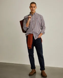 Camisa quadrados regular fit