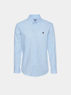 Camisa regular fit aos quadrados