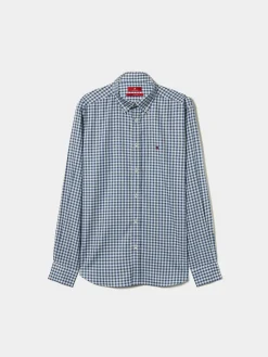 Camisa regular fit aos quadrados