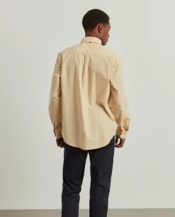 Camisa regular fit com padrão de quadrados