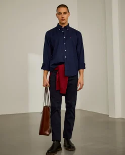 Camisa regular fit de algodão