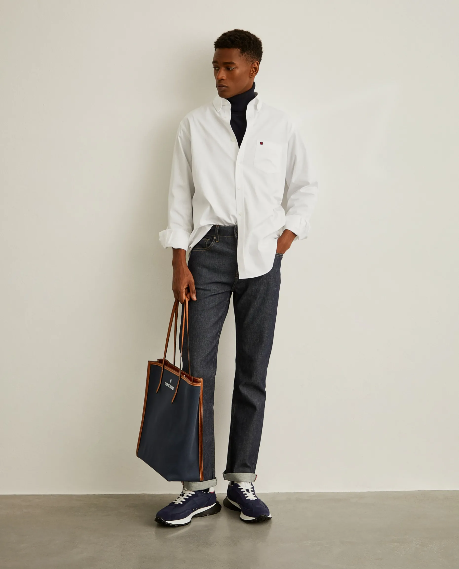 Camisa regular fit de algodão