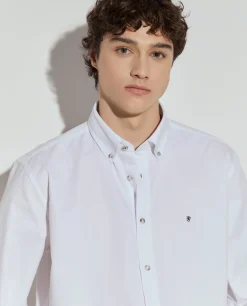 Camisa regular fit de algodão