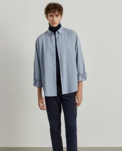 Camisa regular fit de algodão