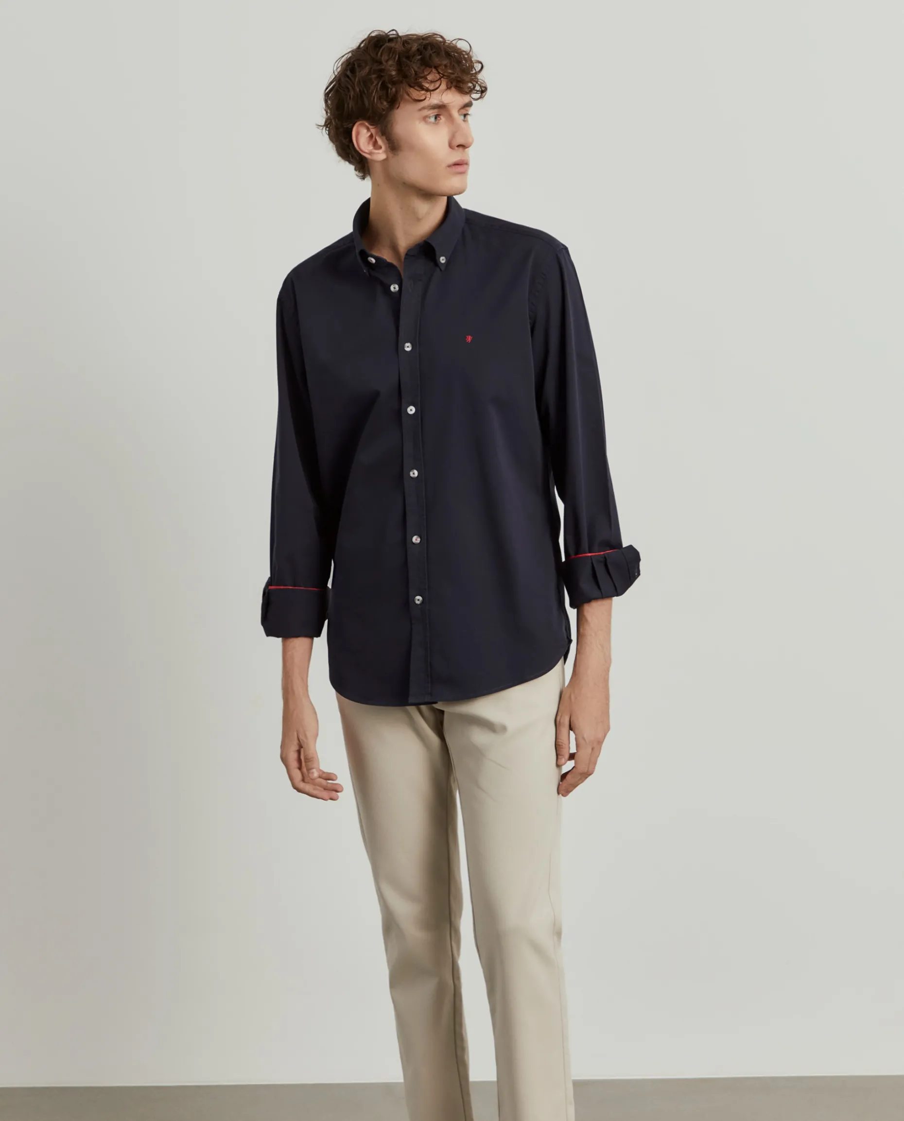 Camisa regular fit de algodão