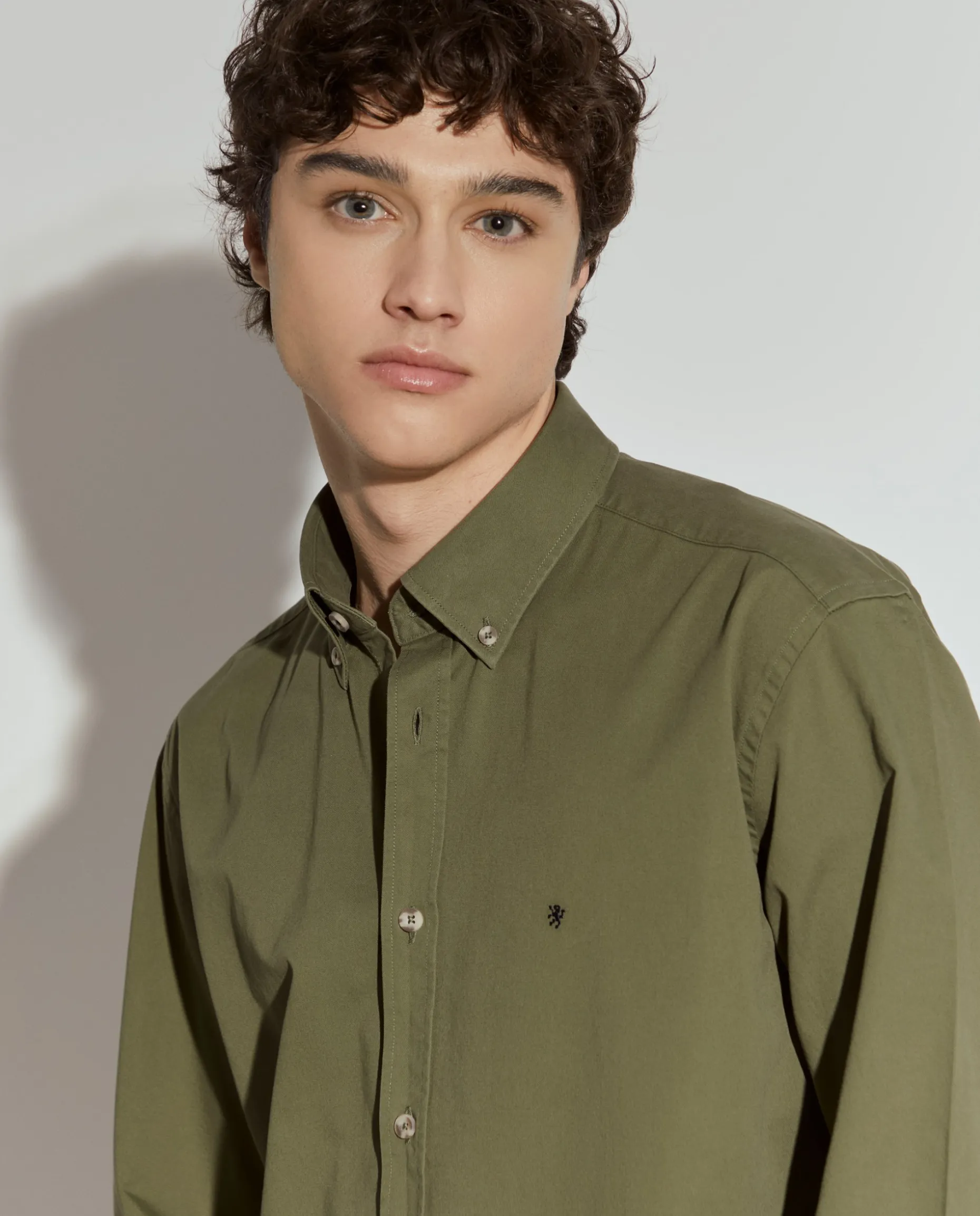 Camisa regular fit de algodão