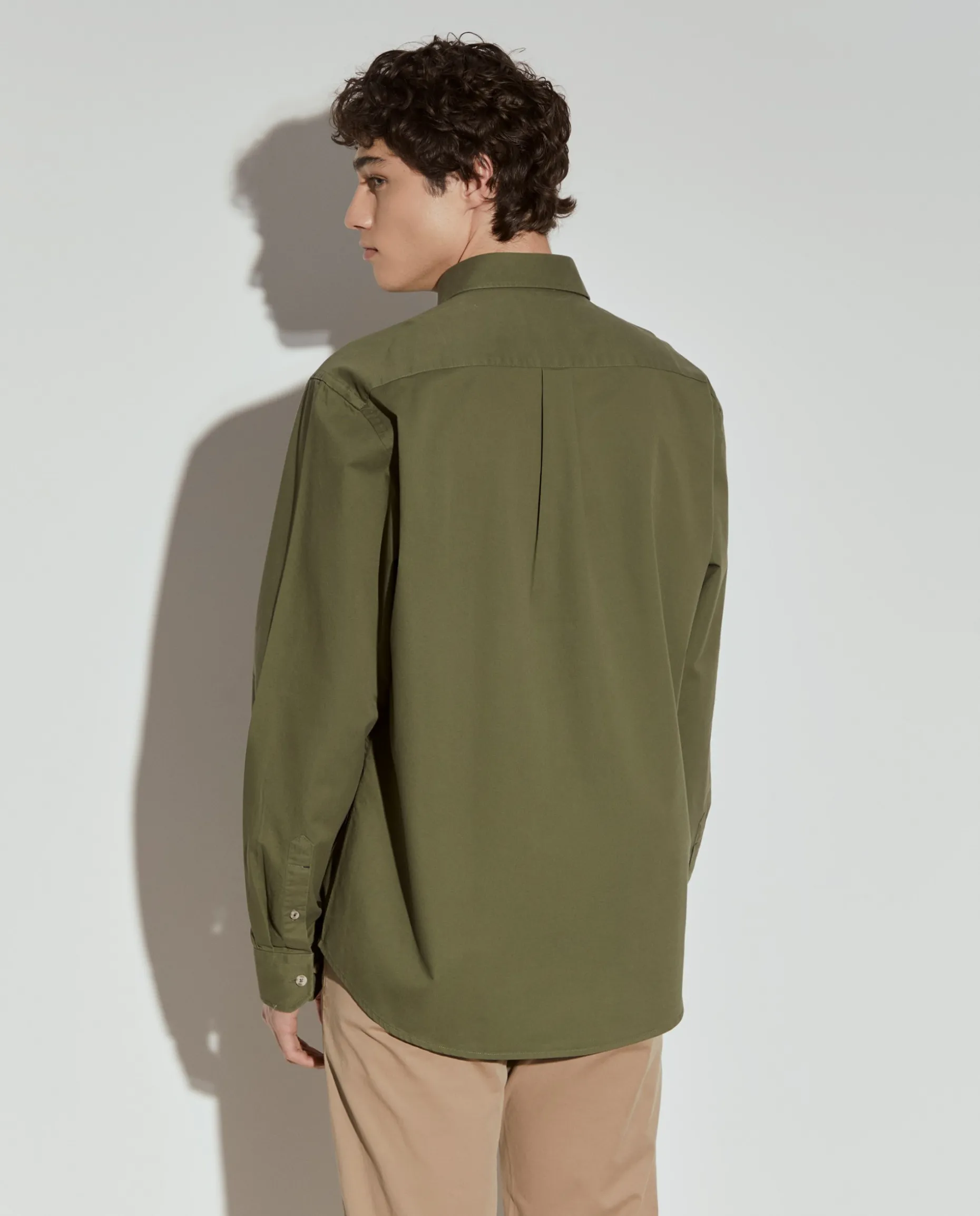 Camisa regular fit de algodão