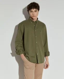 Camisa regular fit de algodão